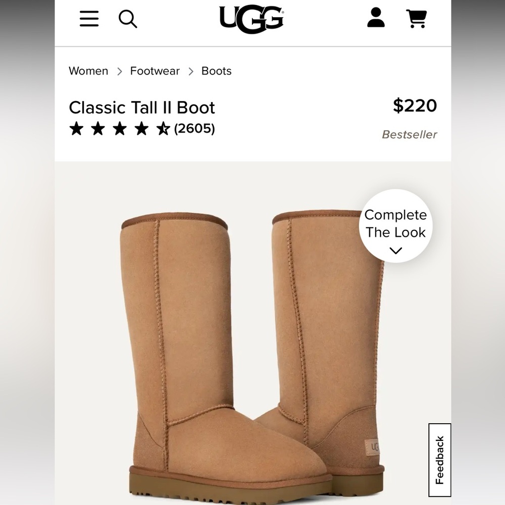 UGG Classic Tall Boots in Tan - Picture 2 of 7